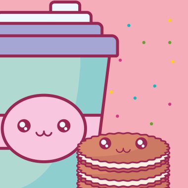 plastik kap kap ve çerezleri kawaii karakterler