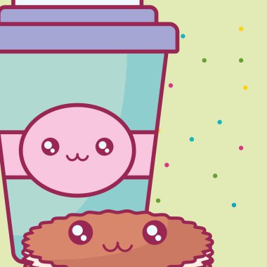 plastik kap kap ve çerezleri kawaii karakterler