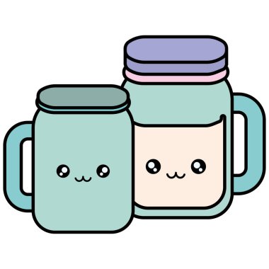 şirin içecek kawaii karakter kavanozlar