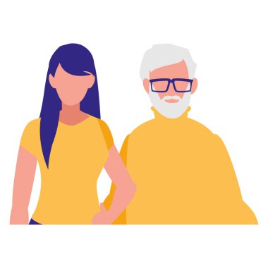 kızı karakterlerle şirin dede