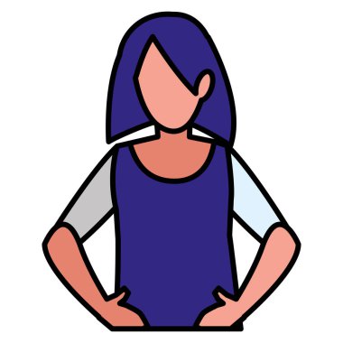 güzel ve genç kadın karakter