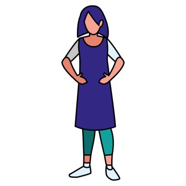 Güzel küçük kız karakter