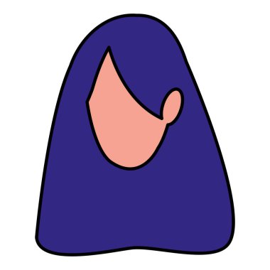 güzel bir kadın baş avatar karakter