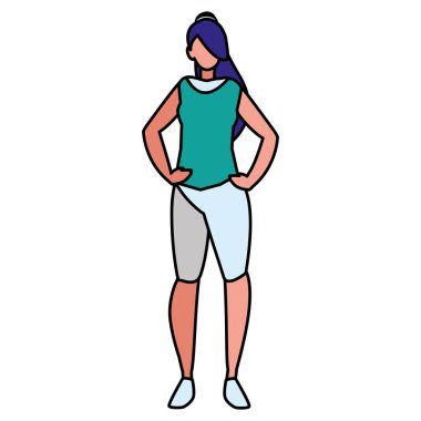 güzel ve genç kadın karakter