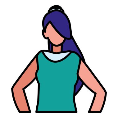 güzel ve genç kadın karakter