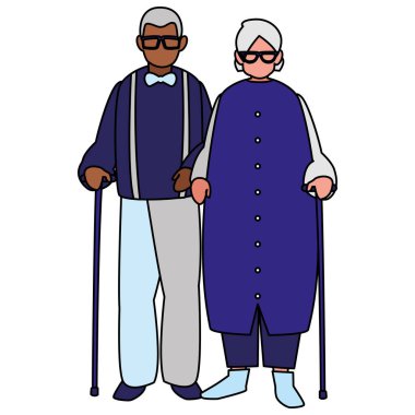 şirin dedesi çift Interracial karakterler