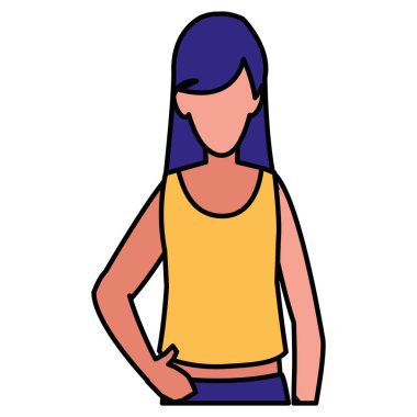 güzel ve genç kadın karakter