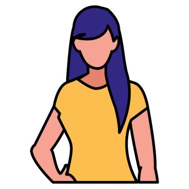 güzel ve genç kadın karakter