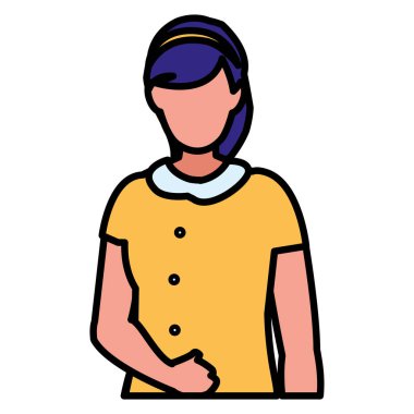 güzel ve genç kadın karakter