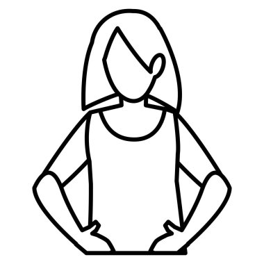 güzel ve genç kadın karakter