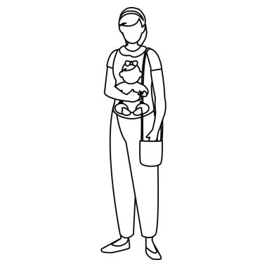 şirin anne bebek kızı karakterlerle