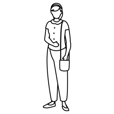 güzel ve genç kadın karakter