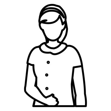 güzel ve genç kadın karakter