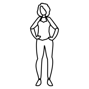 güzel ve genç kadın karakter