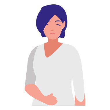 güzel ve genç kadın karakter