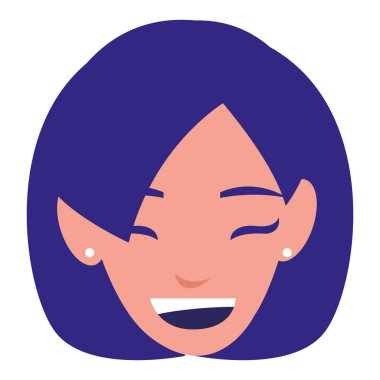 güzel bir kadın baş avatar karakter