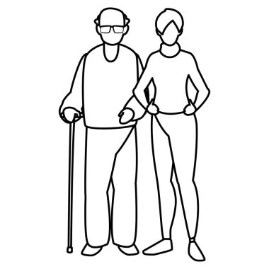 kızı karakterlerle şirin dede