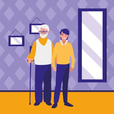 Oğlum karakterlerle şirin dede