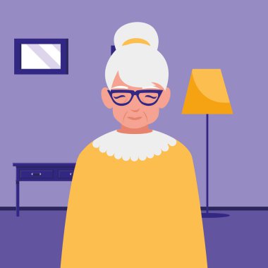 sevimli büyükanne avatar karakter