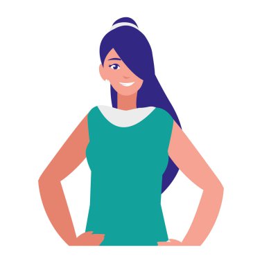 güzel ve genç kadın karakter