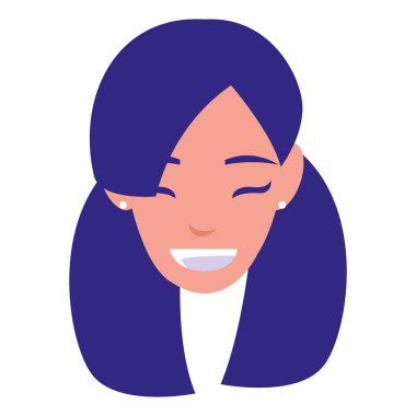 güzel bir kadın baş avatar karakter