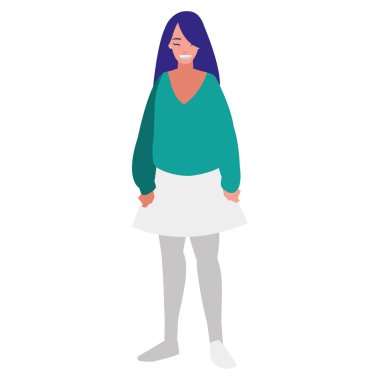 güzel ve genç kadın karakter