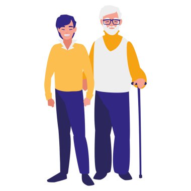 Oğlum karakterlerle şirin dede