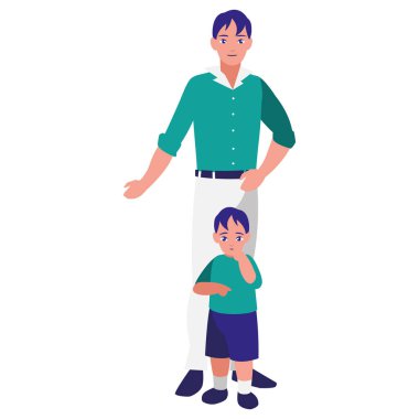 Baba oğul karakterlerle