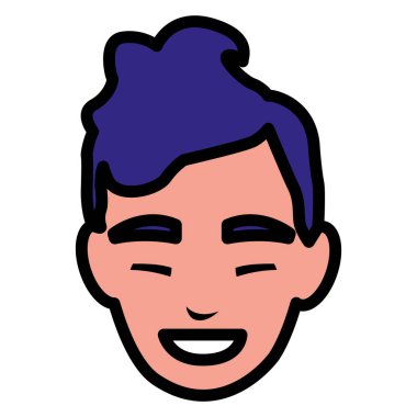 genç adam baş avatar karakter