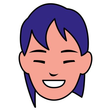 güzel bir kadın baş avatar karakter