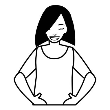 güzel ve genç kadın karakter