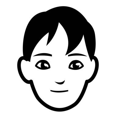 genç adam baş avatar karakter