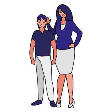 Genç çift avatarlar karakter