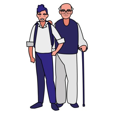 Oğlum karakterlerle şirin dede