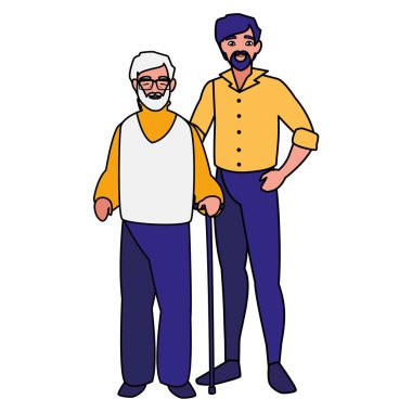 Oğlum karakterlerle şirin dede