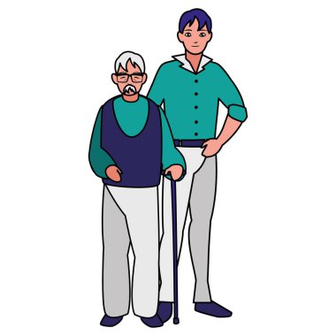 Oğlum karakterlerle şirin dede