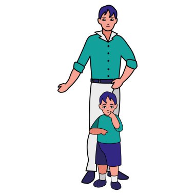 Baba oğul karakterlerle