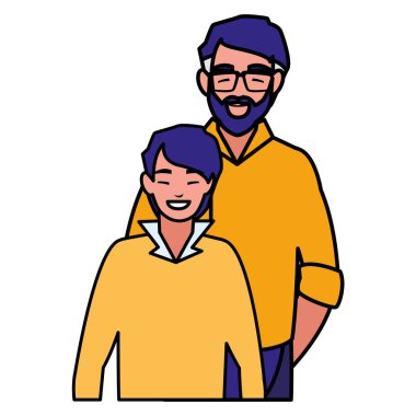 Baba oğul karakterlerle