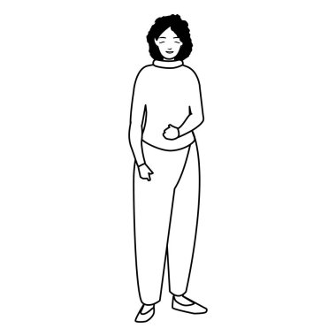 güzel ve genç kadın karakter