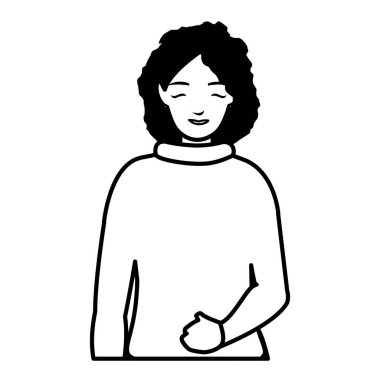 güzel ve genç kadın karakter