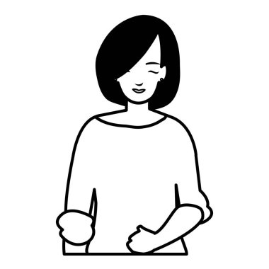 güzel ve genç kadın karakter