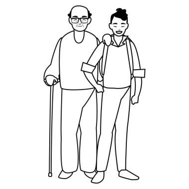 Oğlum karakterlerle şirin dede