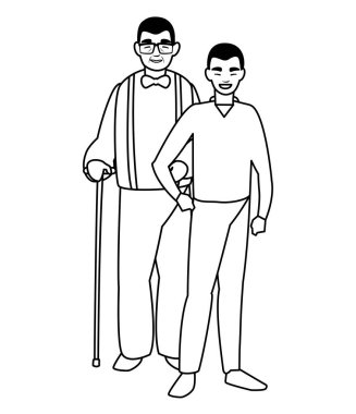 Oğlum karakterlerle şirin dede