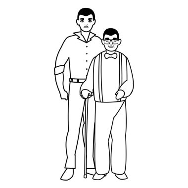 Oğlum karakterlerle şirin dede