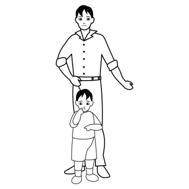 Baba oğul karakterlerle