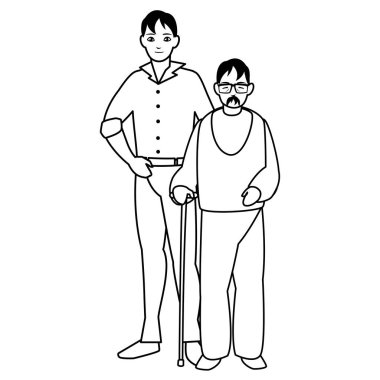 Oğlum karakterlerle şirin dede