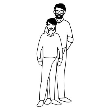 Baba oğul karakterlerle