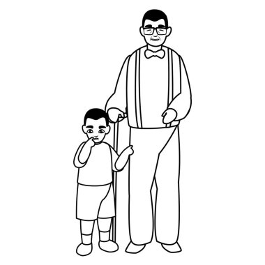 Baba oğul karakterlerle