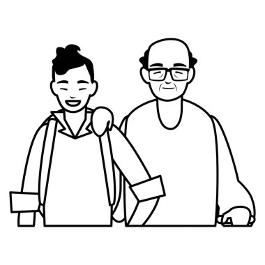 Baba oğul karakterlerle