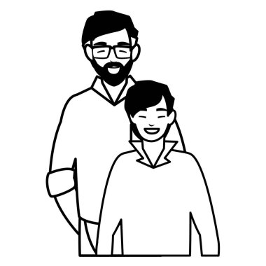 Baba oğul karakterlerle